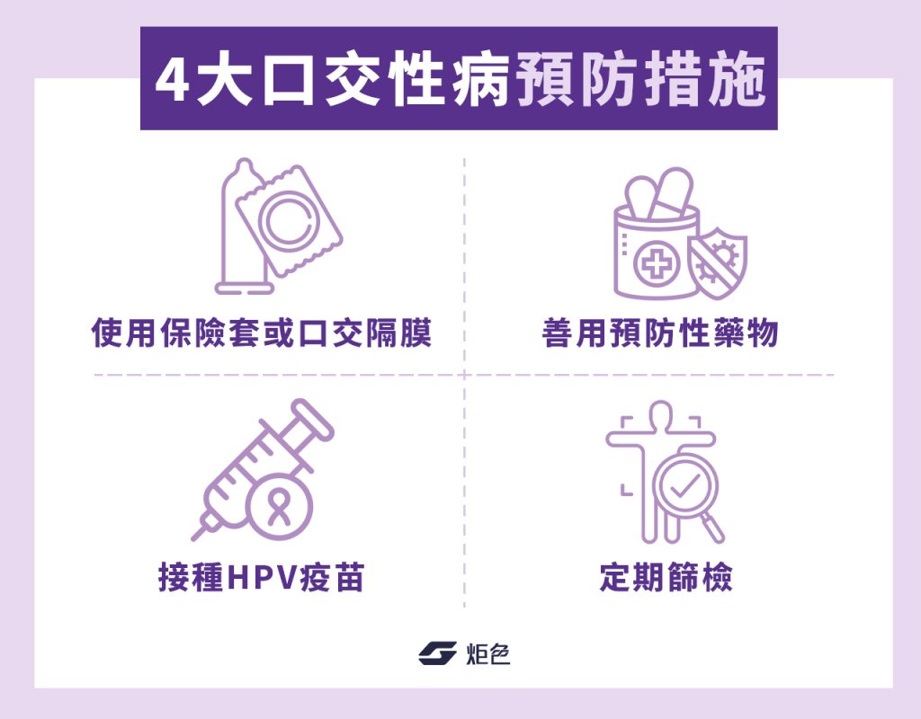4大口交性病預防措施